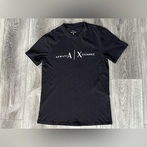 Armani Exchange Logo T-shirt Color Black Size Extra Small EUC